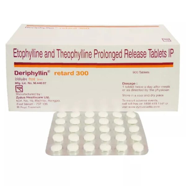 Deriphyllin Retard Tablet (300mg) (30tab)