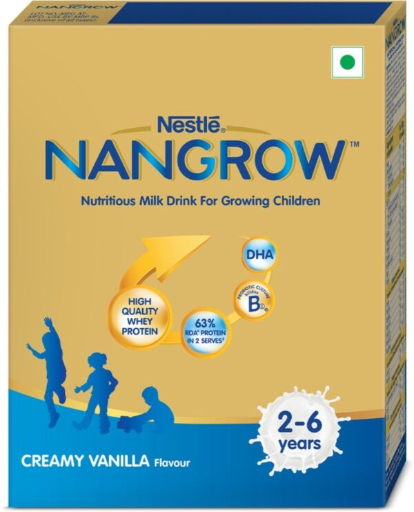 Nangrow Nutritious Creamy Vanilla Milk Drink for Growing ...