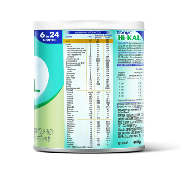 DEXOLAC Hi Kal (400 g, 6+ Months - Image 2