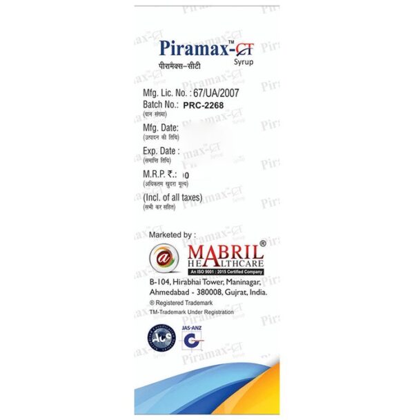 Piramax-CT Syrup Sugar Free - Image 3