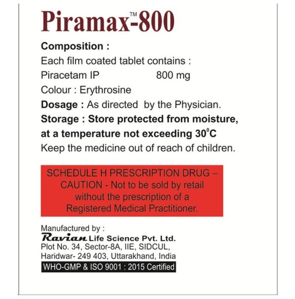 Piramax 800 Tablet - Image 3