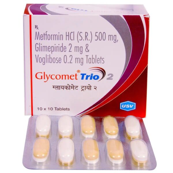 Glycomet Trio 2 Tablet 10's - Image 2