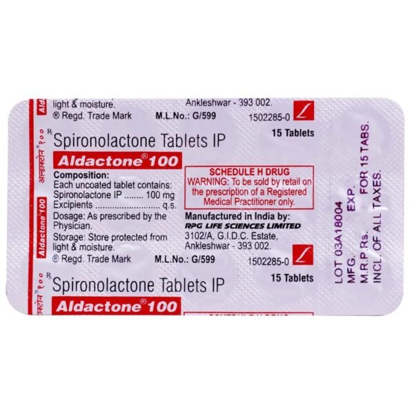 Aldactone 100 Tablet 15's