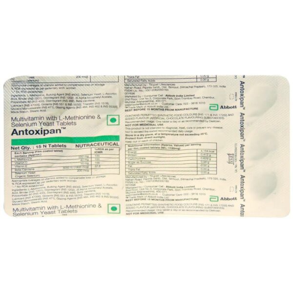 Antoxipan Tablet 15's