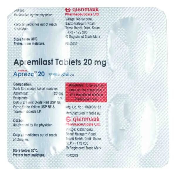 Aprezo 20 Tablet 4's
