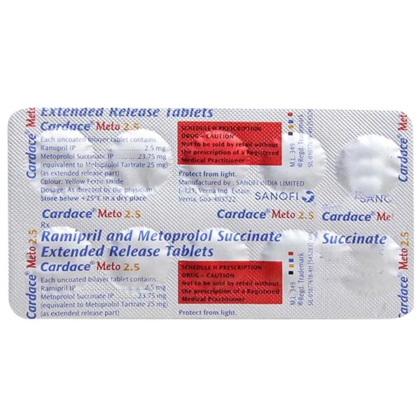 Cardace Meto 2.5 Tablet 10's