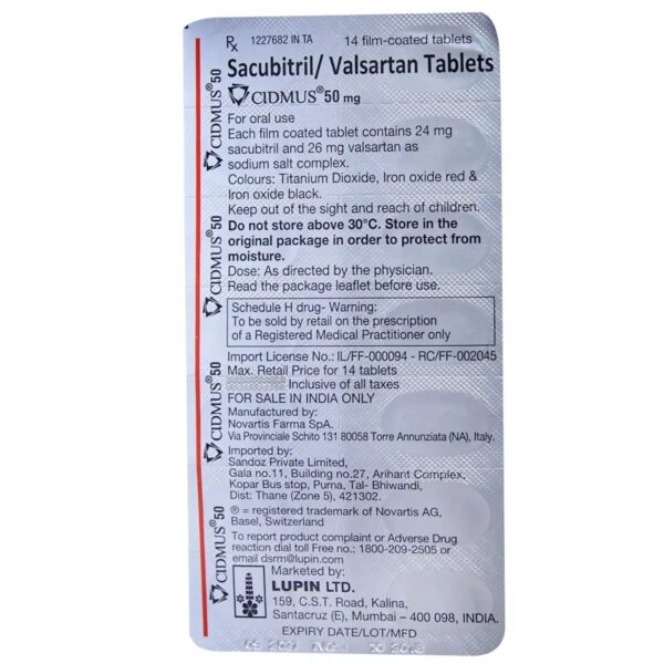 Cidmus 50 mg Tablet 14's - Image 4