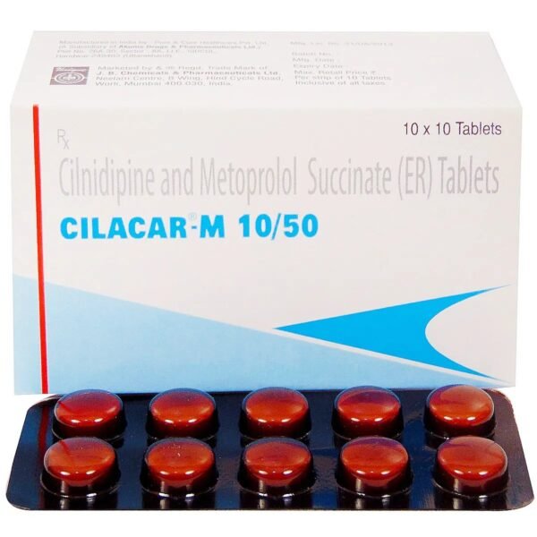 Cilacar-M 10/50 Tablet 10's