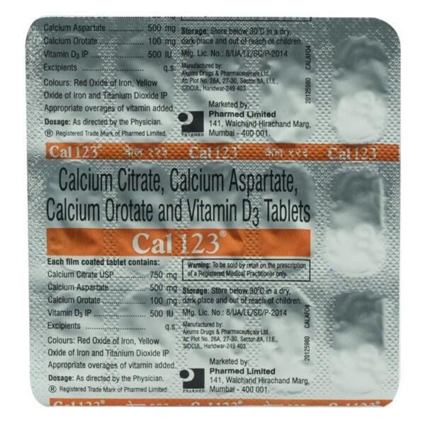 Cal 123 Tablet 15's