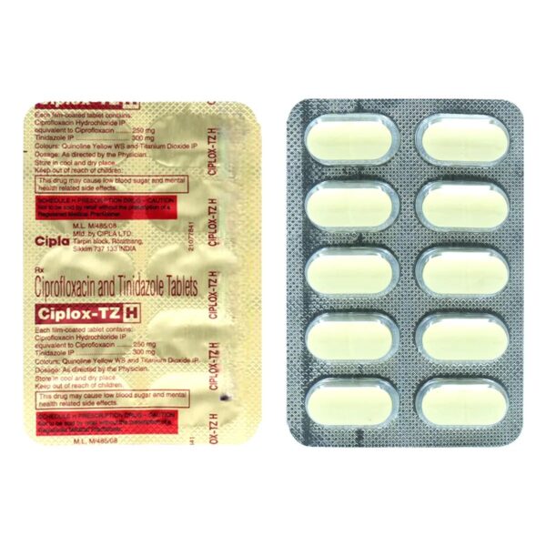 Ciplox TZ H Tablet 10's