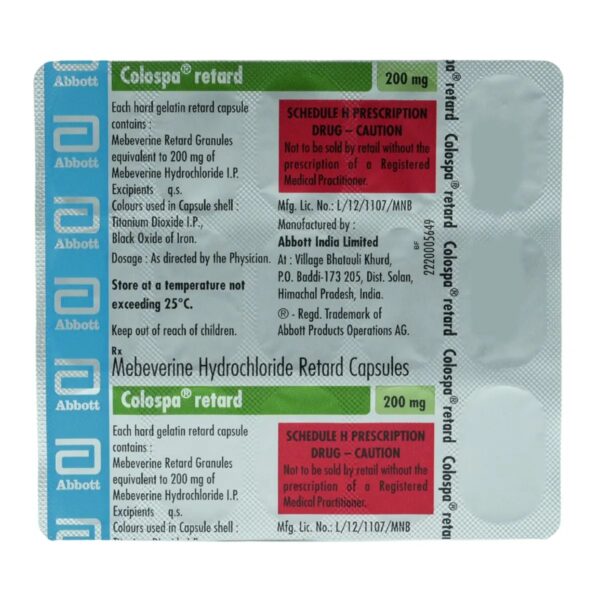 Colospa Retard 200 mg Capsule 15's - Image 2