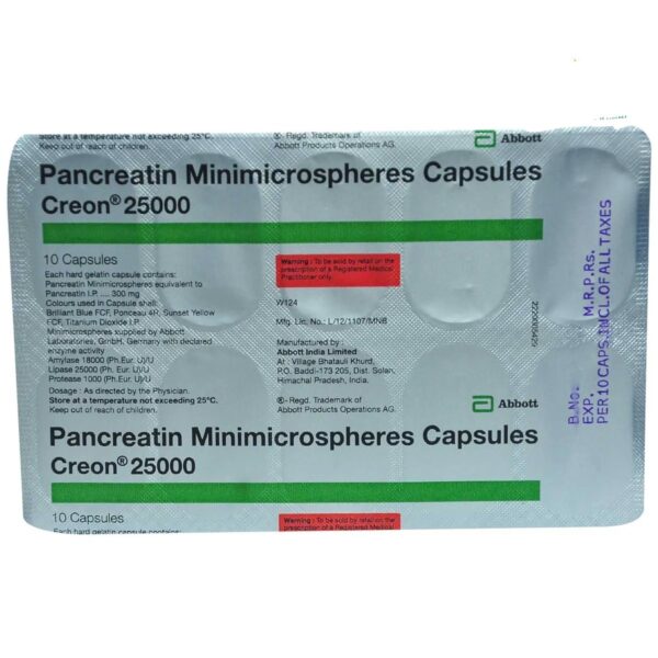 Creon 25000 Capsule 10's