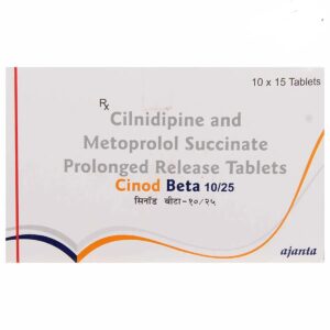 Cinod Beta 10/25 Tablet 15's
