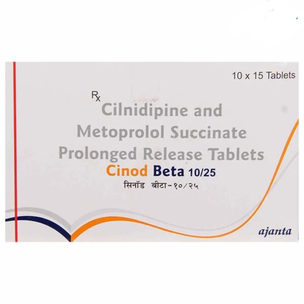 Cinod Beta 10/25 Tablet 15's