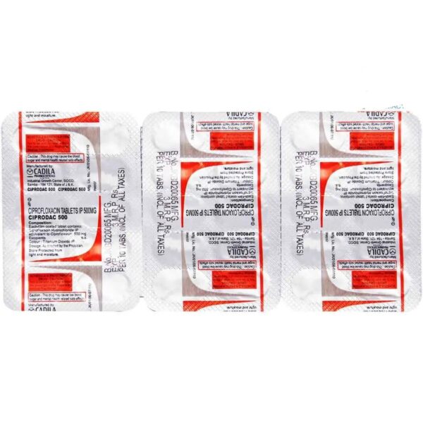 Ciprodac 500 Tablet 10's