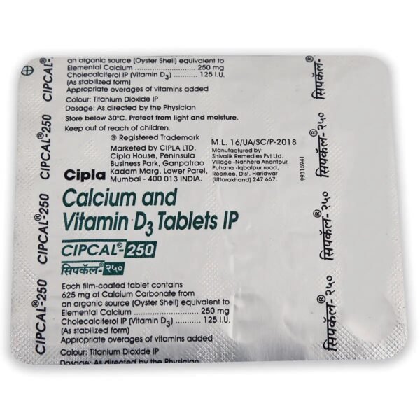 Cipcal 250 Tablet 30's - Image 3