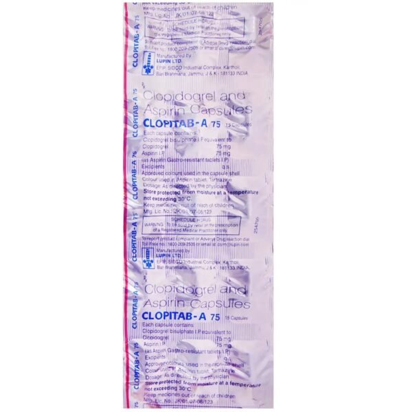 Clopitab-A 75 Capsule 15's - Image 2