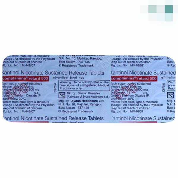 Complamina Retard 500 Tablet 10's - Image 2