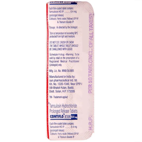 Contiflo Icon 0.4 mg Tablet 10's - Image 2