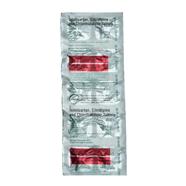 Cortel 3D 40 mg/10 mg/6.25 mg Tablet 10's