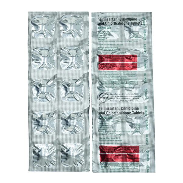 Cortel 3D 40 mg/10 mg/6.25 mg Tablet 10's - Image 2