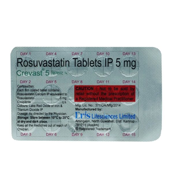 Crevast 5 mg Tablet 15's