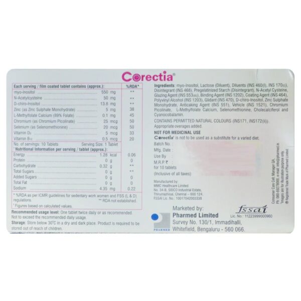 Corectia Tablets 10's - Image 3