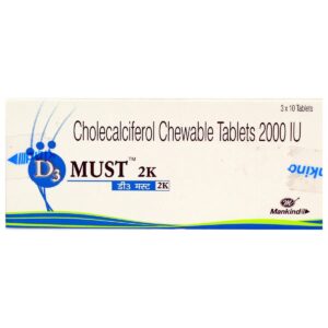 D3 Must 2K Chewable Tablet 10's