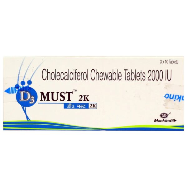 D3 Must 2K Chewable Tablet 10's