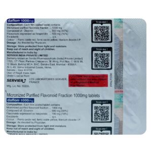 Daflon 1000 mg Tablet 20's