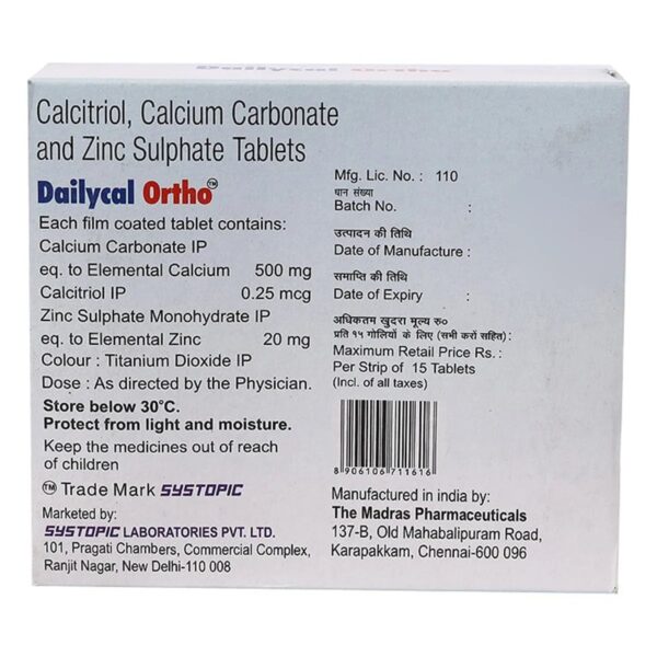 Dailycal Ortho Tablet 15's - Image 3