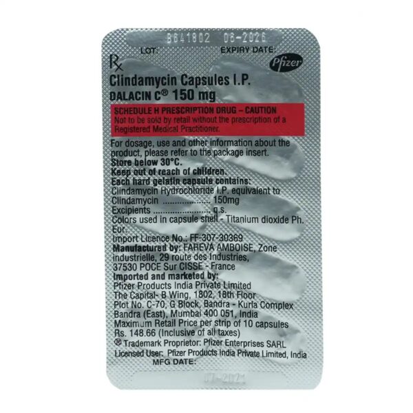 Dalacin C 150 Capsule 10's - Image 2