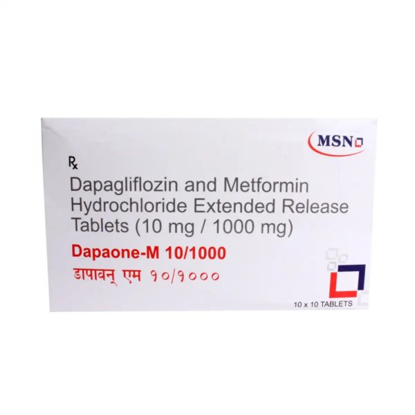 Dapaone M 10/1000 Tablet 10's