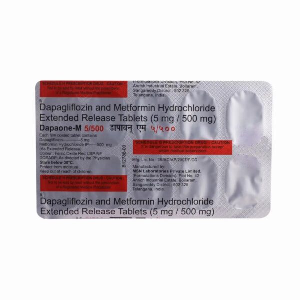 Dapaone-M 5/500 Tablet 10's