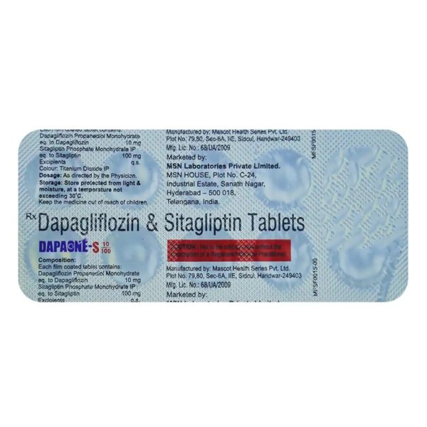 Dapaone-S 10 mg/100 mg Tablet 10's - Image 2
