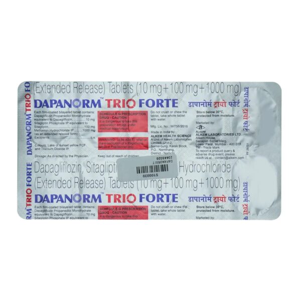 Dapanorm Trio Forte Tablet 10's - Image 3