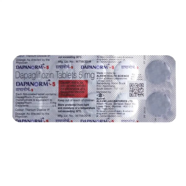 Dapanorm 5mg Tablet 10's - Image 2
