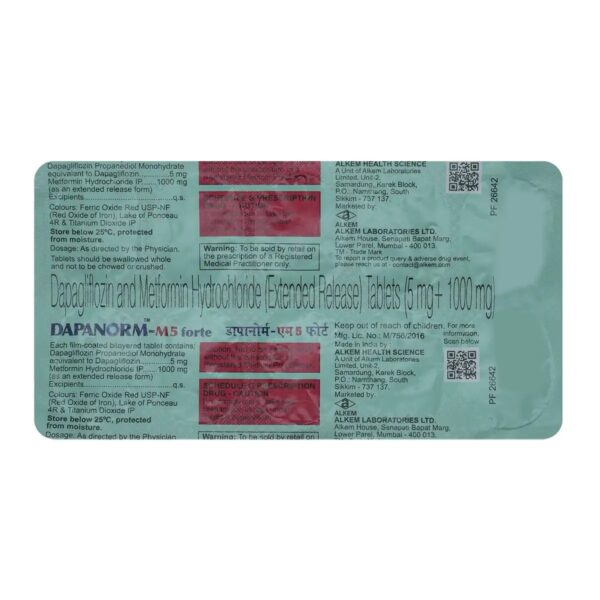 Dapanorm-M 5 Forte Tablet 10's