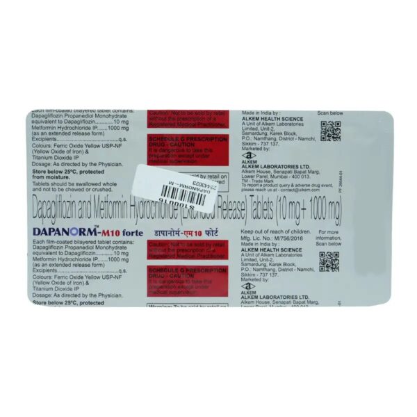 Dapanorm-M10 Forte Tablet 10's