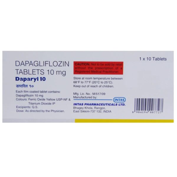 Daparyl 10 Tablet 10's - Image 3