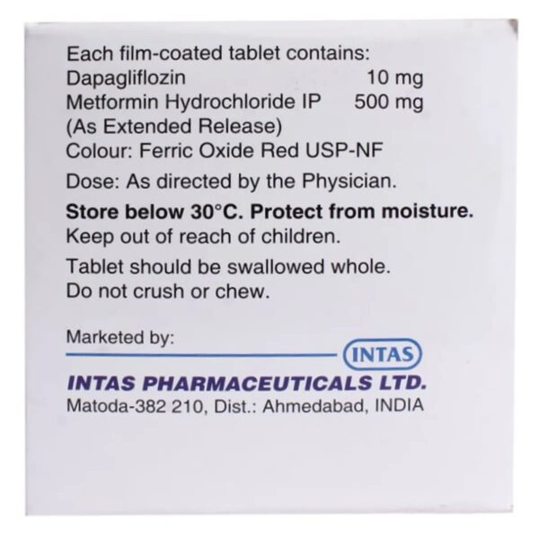 Daparyl-M 10/500 Tablet 10's - Image 2