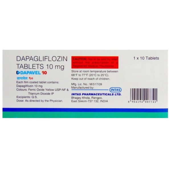 Dapavel 10 Tablet 10's - Image 2