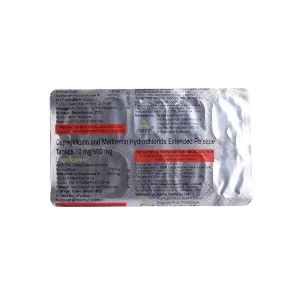 Daprica M 10 Tablet 10's - Image 2